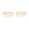 Enigmatic / Gold Ivory & Tan Gradient Flash Mirrored Lens